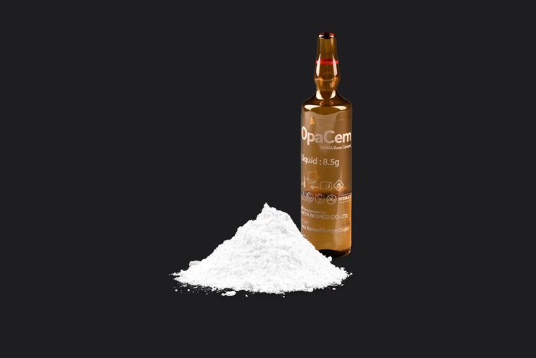 OpaCem PMMA bone cement — vial and powder